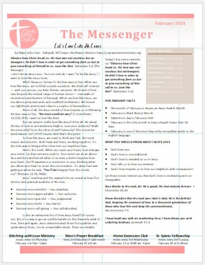 The Messenger Newsletter